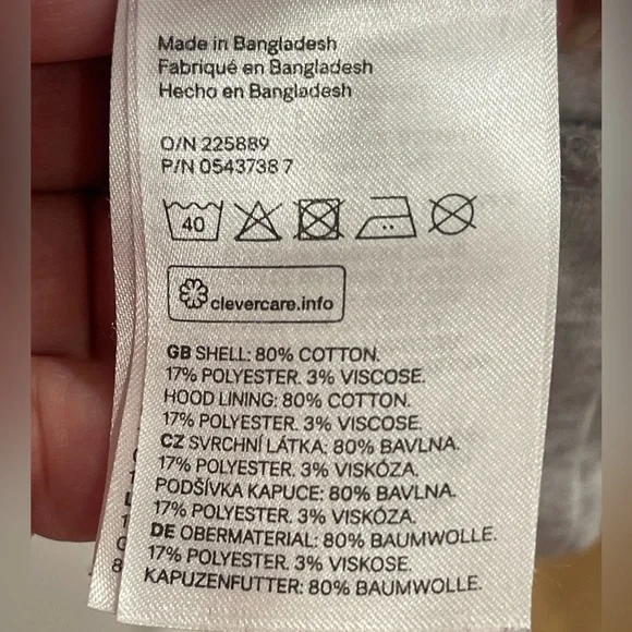 Sweatshirt Dress Long Sleeve Dress for Women Light Gray size S - Picture 5 of 5